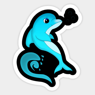 Blue Dolphin Sticker